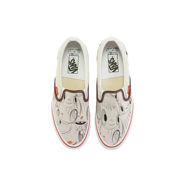 Javier Calleja x Vans OG Classic Slip-On LX Turtledove Unisex Sneakers Brown True-White VN0A32QN6Z9