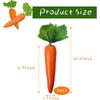 Artificial Carrots 5Pcs Fake Simulation Carrots Lifelike Vegetables Fruit for Easter Home Kitchen Farm Party Table Decoration