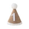 Ins Crown Happy Birthday Hat for Kids Durable Felt Fabric Celebration Headband Decorations Baby Birthday Wedding Party Supplies