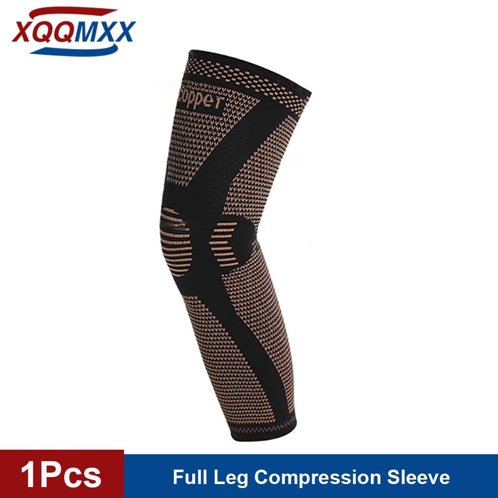 

Повний компресійний рукав для ноги, Мідні наколінники, Підтримка стегна, коліна, литки, Артрит, 20-30 мм рт.ст. Зменшення варикозного розширення вен, набряків S