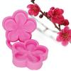 Pflaumenblüte 3D Silikonform Blume Pfirsichblüte Fondant Kuchen Dekoration DIY Zuckerhandwerk Kunstwerkzeuge Kleine Größe