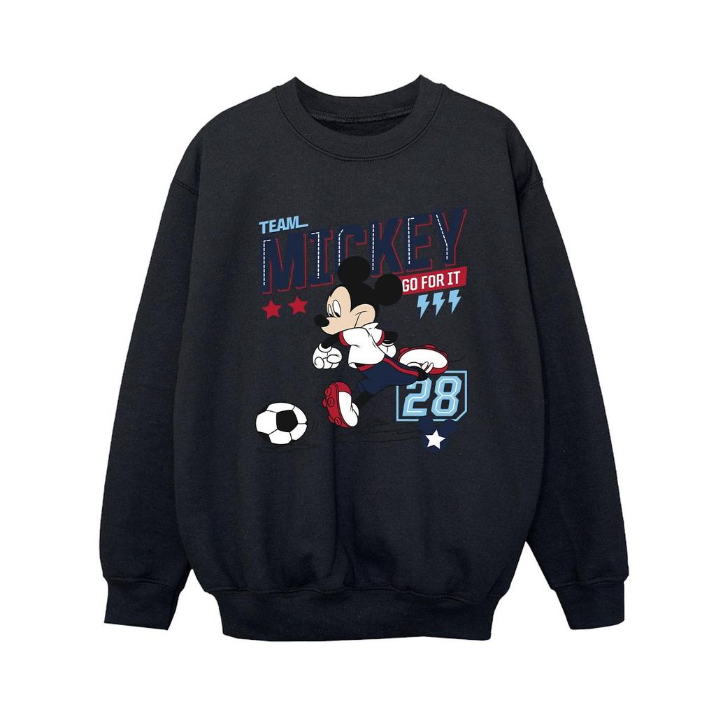 Disney Boys Mickey Mouse Team Mickey Football Sweatshirt