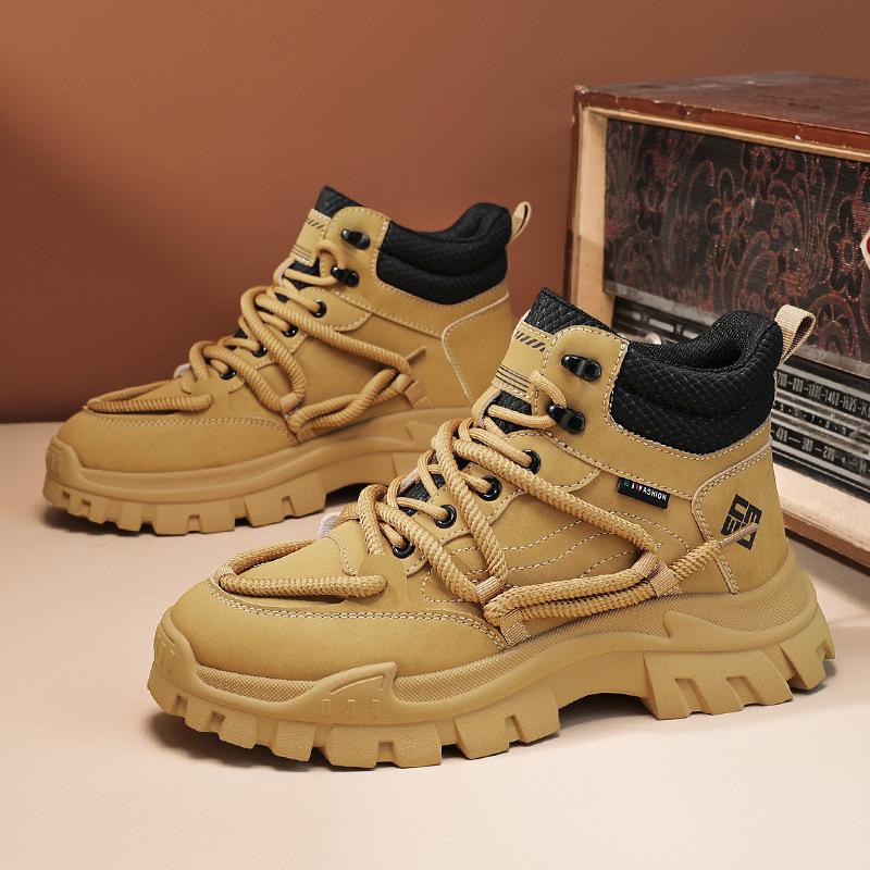 

Martin boots men s 2024 new autumn high-top shoes men s casual thick-soled heightening men s medium-top tooling trendy shoes are in stock 44