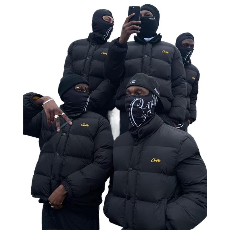 Corteiz Vibe Stand Collar Hip Hop Embroidered Jacket - Men's Trendy Thick Outerwear