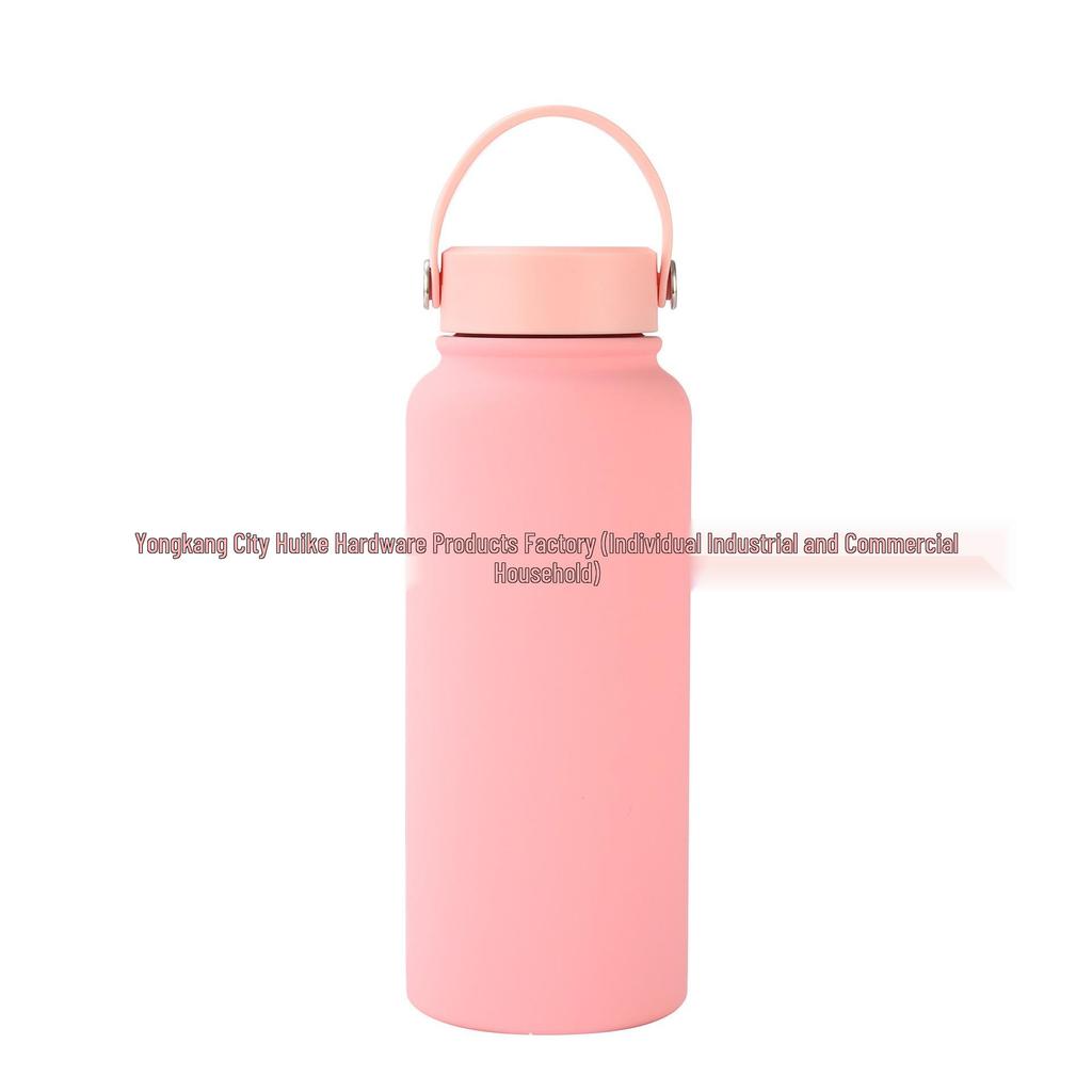 Insulated Stainless Steel Sports Water Bottle with Rubber Paint Finish for Outdoor Use