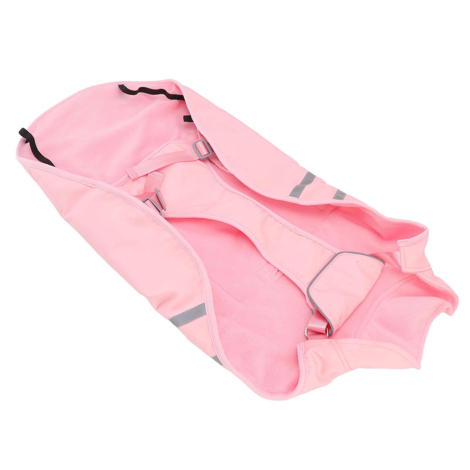 

Дождевик для собаки Водонепроницаемый Ветрозащитный Светоотражающая полоса Дизайн с отверстием на спине Удобный дождевой жилет для собаки M