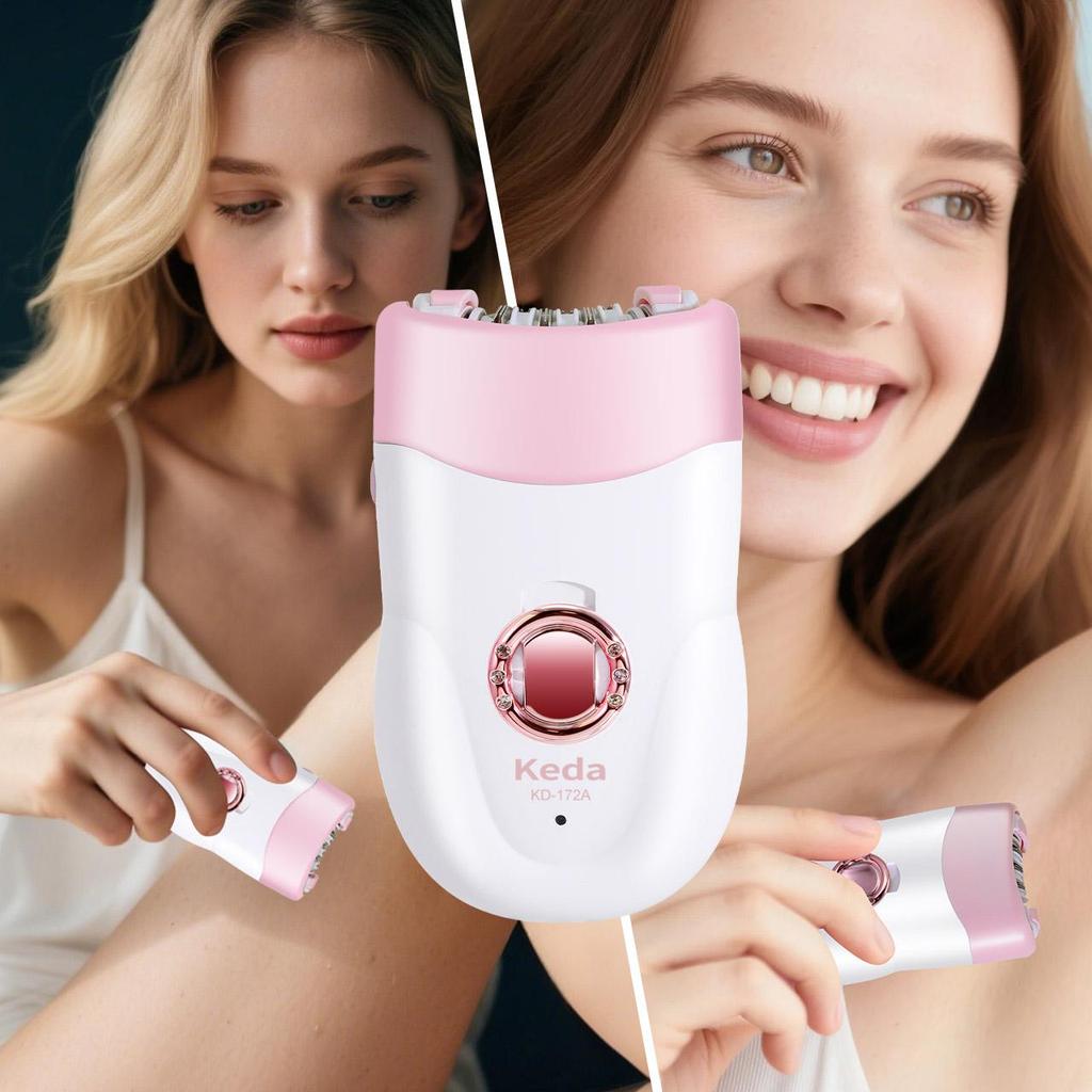 Épilateur Électrique pour Femmes Épilation Visage Corps Dame Bikini Jambes Bras Aisselles Épilateur Aisselles Rechargeable