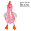 1/4Pcs Duck Sugar Stress Ball Anxiety Relief Glitter Powder Duck Squeeze Toy Stretchy Slow Rising Relaxing Clear Duck Pinch Fidget Toy