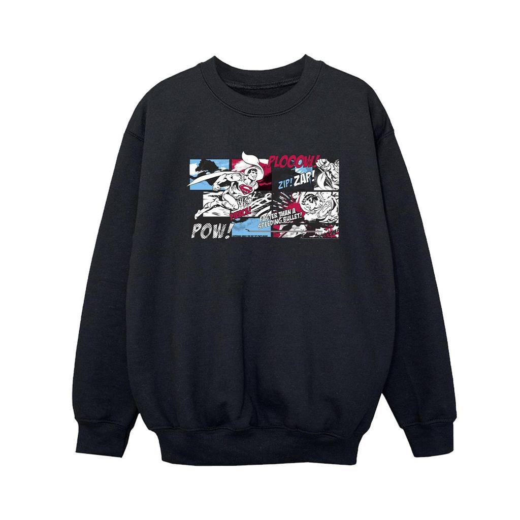 DC Comics Boys Superman Comic Strip Sweatshirt