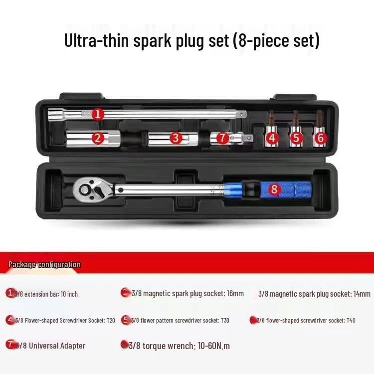 High-Precision Adjustable Torque Wrench Set for Bicycles and Hex Keys