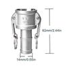 Stainless Steel Quick Connect Fitting Thread Adapter  for Water Oil Pump Pipe Systems