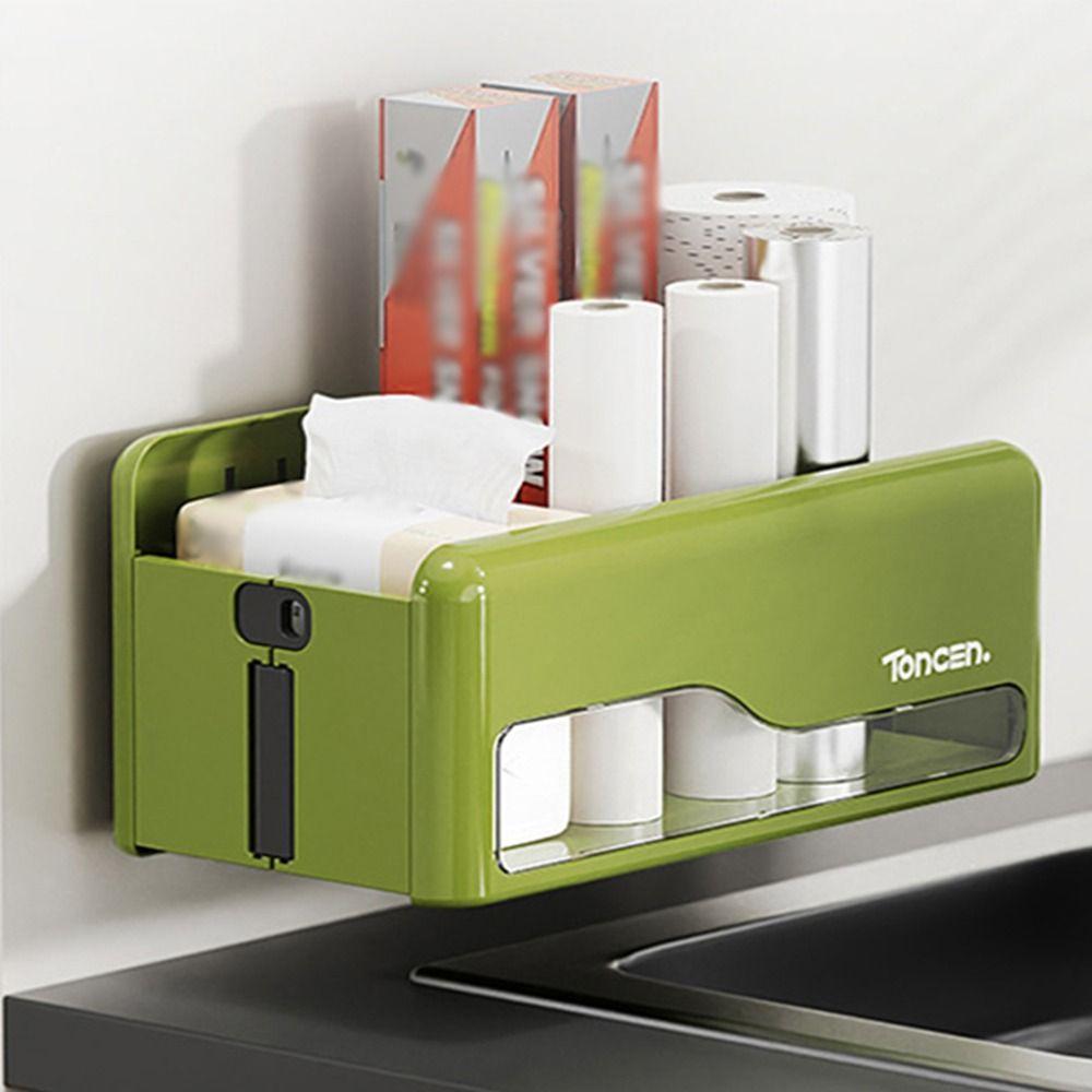 Creative Hanging Organizer Punch-free Toilet Storage Cabinet Dormitory Storage Box  Office Supplies