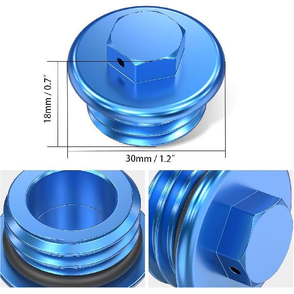 NICECNC Blauer Motoröl-Einfüllschraube Kappe Schraube Kompatibel mit Husqvarna 701 Enduro/Supermoto 2016-2023 TC/TE/TX/FE/FC/FX/FS 125-501 2014-2023