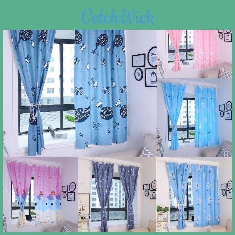 Luxurious Blackout Panel Curtain Colorful Cartoon Pattern For Living Room Decor