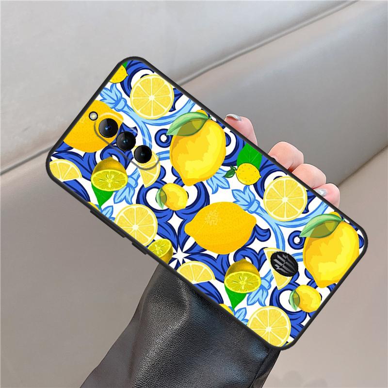 Mediterranean Lemon Case For ZTE Nubia Red Magic 8 9 10 Pro Plus 8S 9S Pro 6 7 6S 7S 5G 6R RedMagic 10 Air Cover