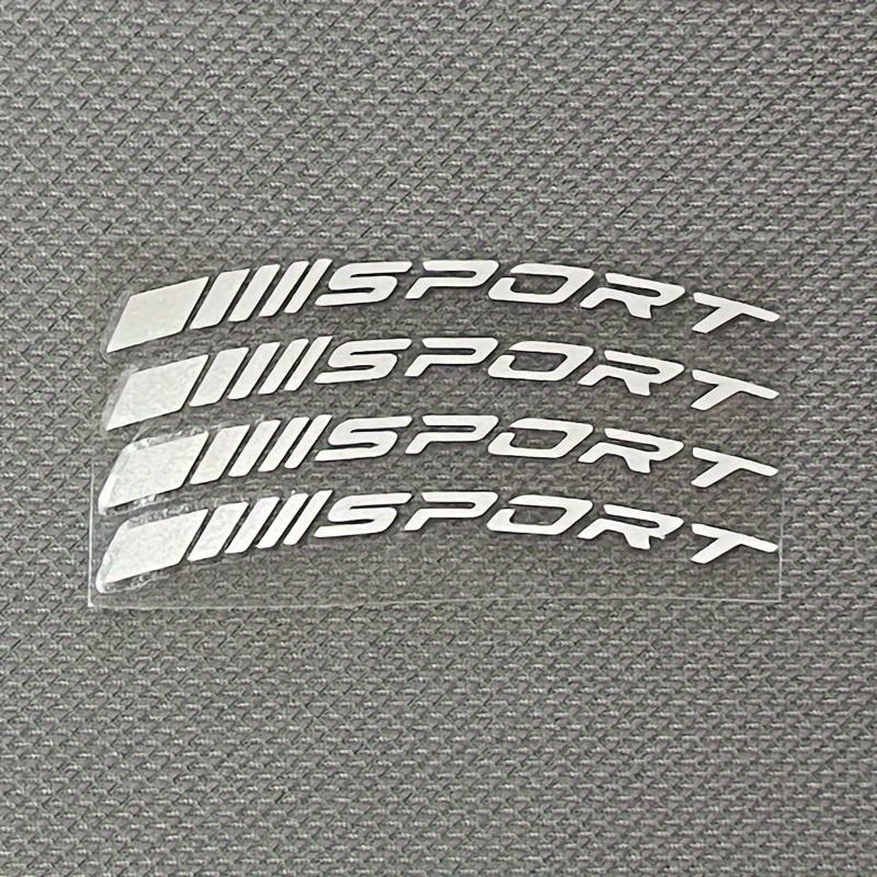 4Pcs Sport Wheel Decal Stickers Set, Multicolor Waterproof Vinyl Decor for Car Truck Motorcycle Rims Styling