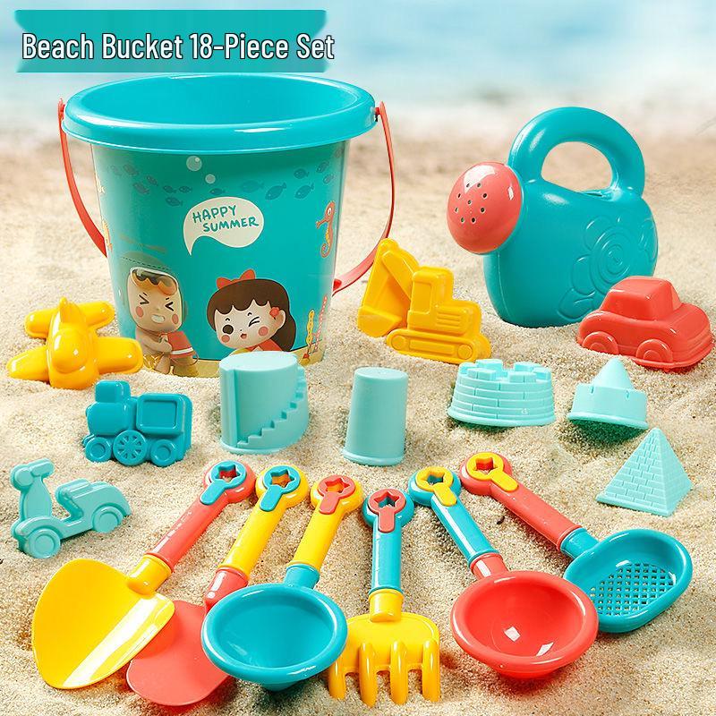 Jianxiong Beach and Water Play Set: Shovels, Sand Digging Tools, Car, and Bucket for Outdoor/Indoor Use