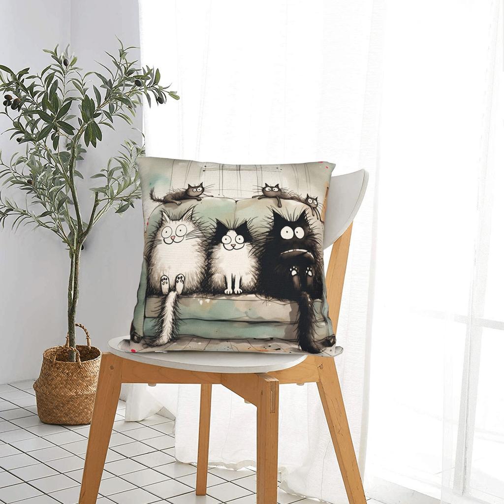 Christmas Kittens (1) Pillow Case  Design Pillow Cover Fashion Pillowcases For Living Room Bed Chair