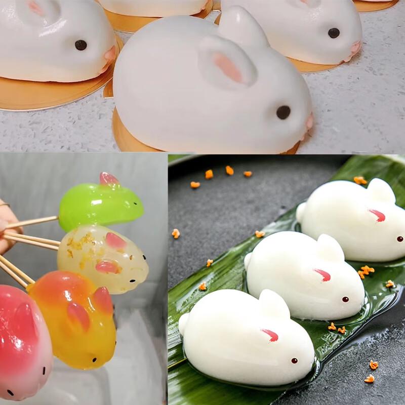Youtaolili 3D Rabbit Silicone Mold Set