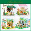 Cafe Street Scene Building Blocks For Girls Plastic Abs Material