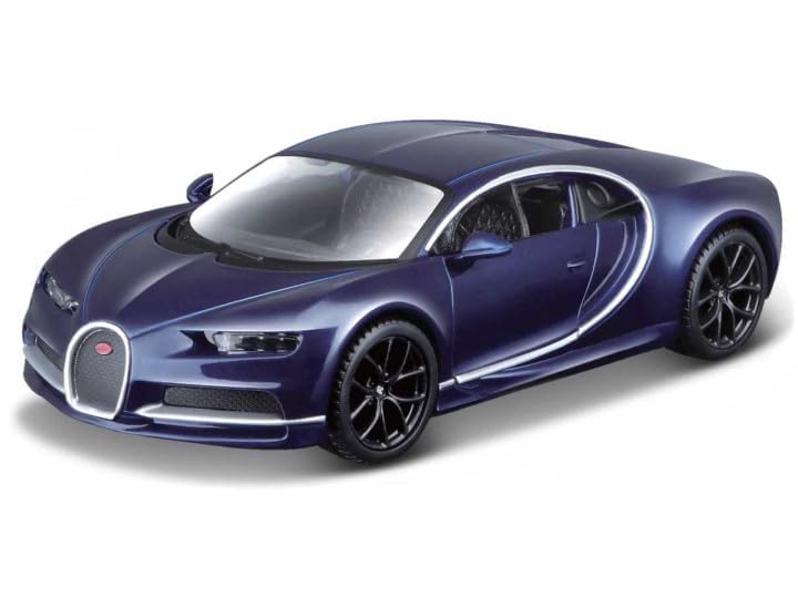 Bburago Bugatti Chiron 1/32 scale diecast model car, Bugatti Chiron Le Patron 2016 (Blue) [Parallel Import]