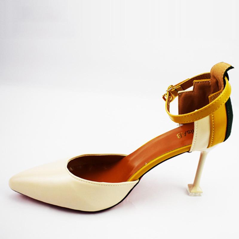 Fashion fashion women pumps spring summer high heels red platform sexy women shoes retro pointed toe office & career women sheos ghj8