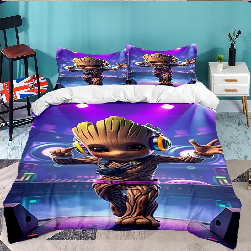 Gr-oot Valentine's Day 3PCS Bedding set,Ideal for 1pc Duvet Cover And 2pcs Pillowcases Perfect for Fan gift,Ideal for Bedroom, Dormitory