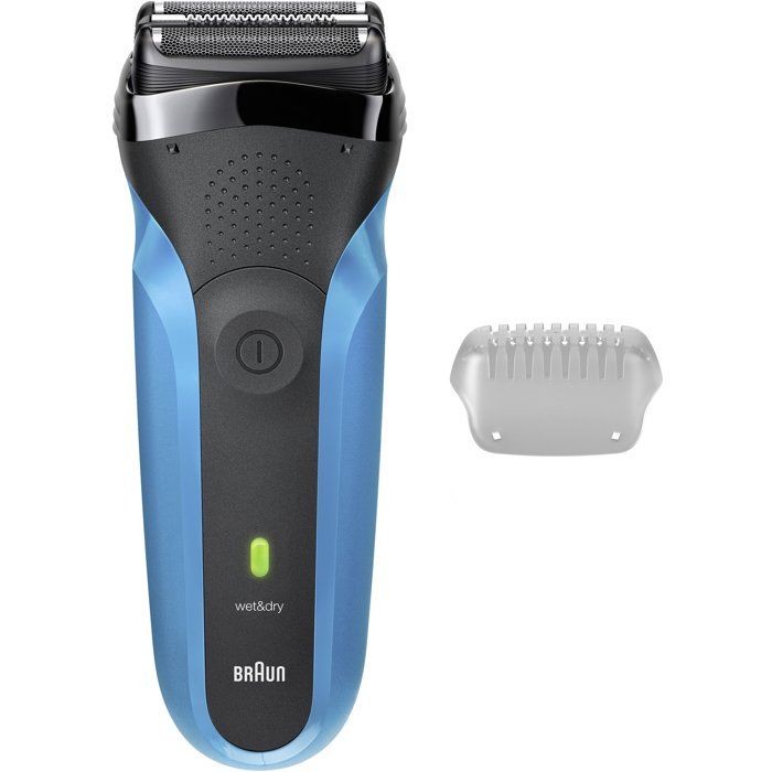 Rasoio elettrico BRAUN Serie 3 - Blu e nero - Autonomia 30 minuti - Ricarica rapida 5 minuti