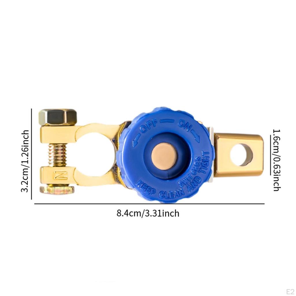 Automobile Battery Disconnect Switch with Knob for Easy Installation and Clamp Connector