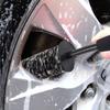 1 Pcs Car Tire Brush Wheel Brush Wool Fiber Stick Brush Car Crevice Brush Cleaning Brush Large, Medium and Small Wool Brush