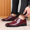 Fashion Men's Leather Shoes 2025 New High-quality Business Casual Shoes Luxury Men's Dress Oxford Shoes Stone Pattern Large Size 39-48