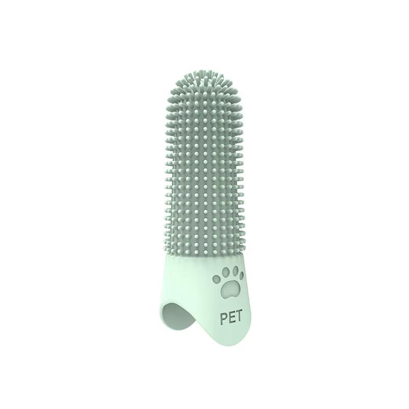 Dog Soft Toothbrush 360° Cleaning Teeth Dental Plaque Cat DogCare Tool Food Grade Silicone Pet Finger Toothbrush Dog Accessories