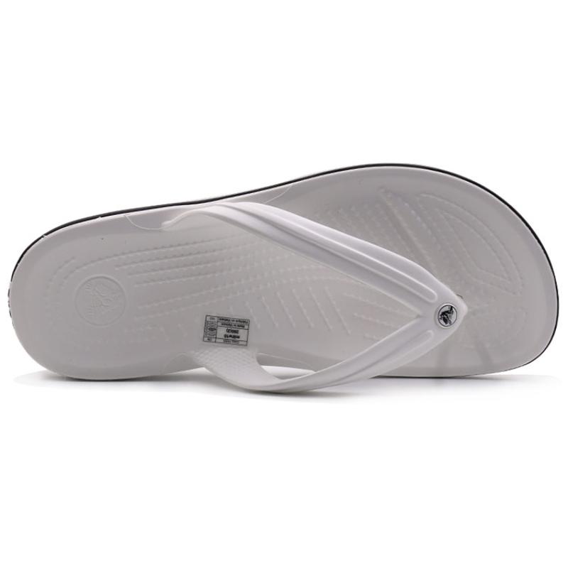 Crocs Anti-Slip Flip Flops Slippers White Unisex