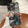 Anime Kaijus No. 8 Plating Phone Case For Samsung S26 S25 S24 S23 S22 S21 S20 FE Note20 Edge Plus Ultra 4G 5G Anti Fall Airbag