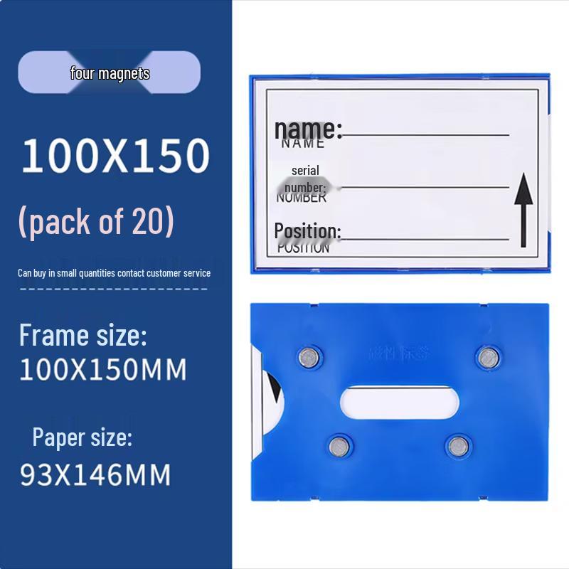 Strong Magnetic Warehouse Shelf Labels