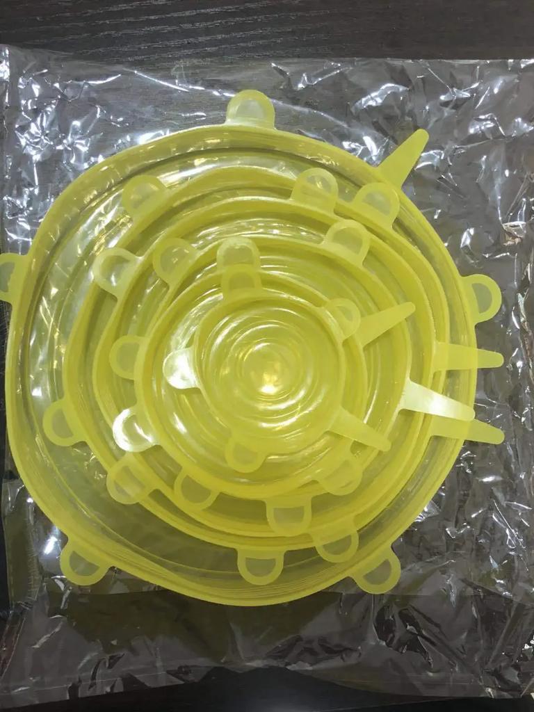 Food Cover For Kitchen Accessory Reusable Sealed Lid Package Silicone Adjustable Elastic Silicone Caps Fresh-keeping Home Garden