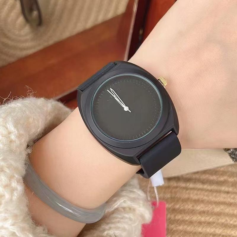 Watch Waterproof Silicone Student Ladies Dopamine Color Large Dial Women'S Watch