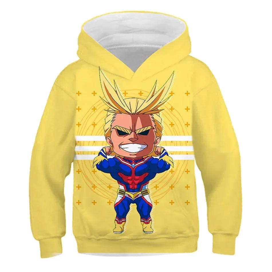 Morsomme hettegensere for gutter og jenter med Boku No Hero Academia-trykk, My Hero Academy-gensere til barn, morsomme anime-gensere