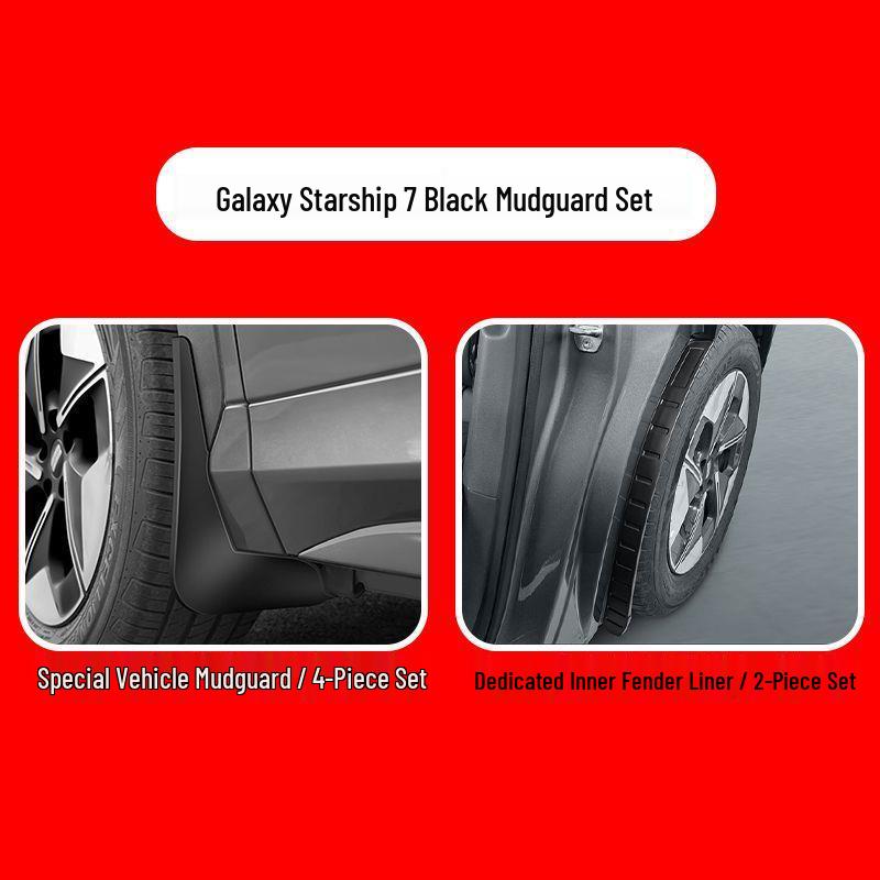 Geely Galaxy Starship 7EMi Rear Mud Guards: No-Drill Fender Protectors