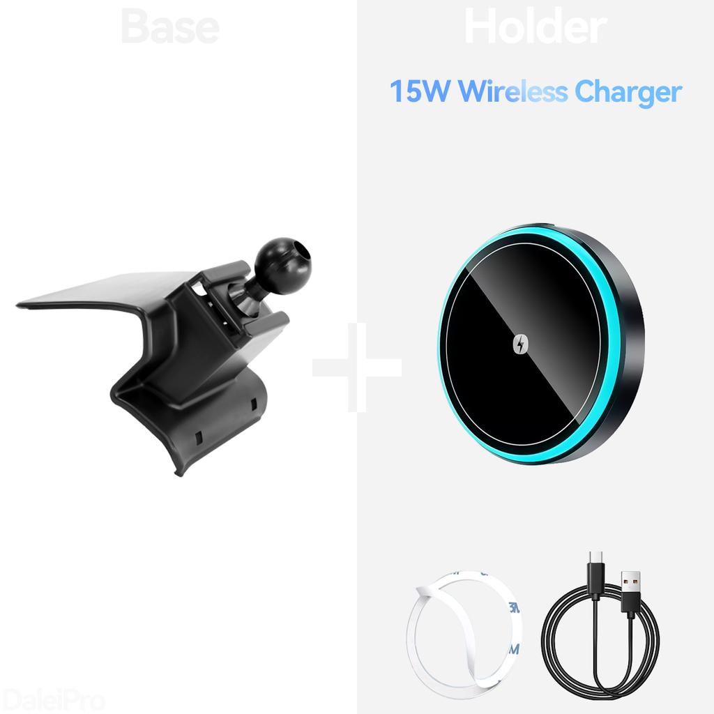 For Kia Sedona Carnival 2015-2020 Car Phone Holder Wireless Charger Holder Phone Auto-Clamping Car Strong Magnetic Holder Base