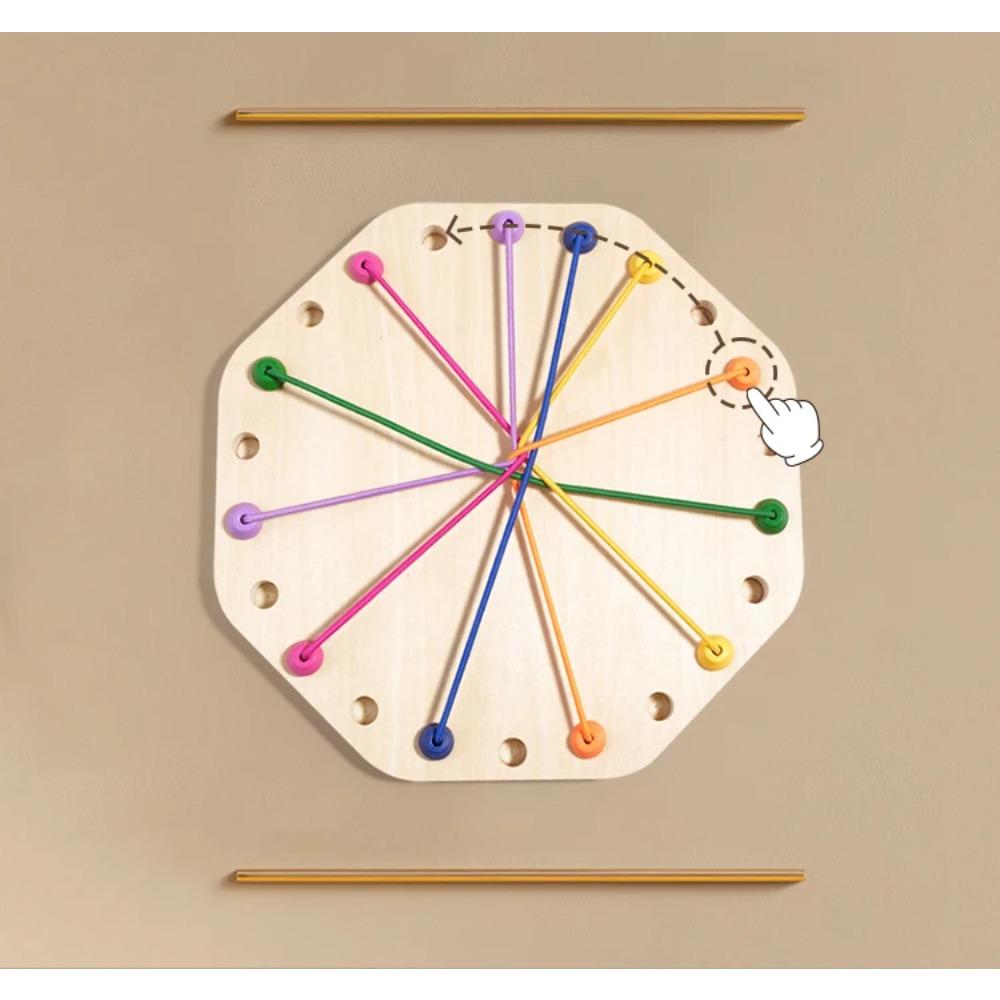 Kind Seilknoten Sensorisches Soziales Brettspiel Logische Denkherausforderung Bunte Verdrehte Verbundene Linie Gehirnstrategie Lustiges Tischspiel