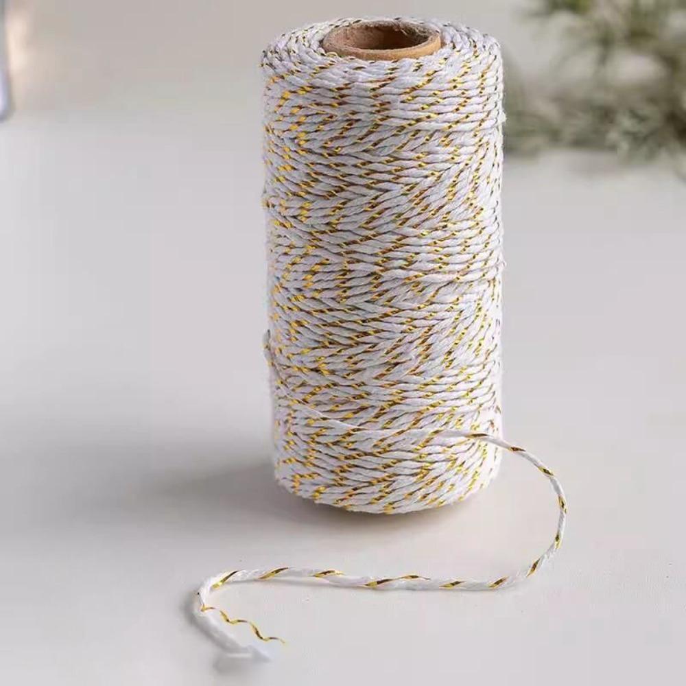 New Colourful Wrapping String Rope 100M Gift Box Packaging Box Packaging Rope DIY Cotton Cords Rop Christmas