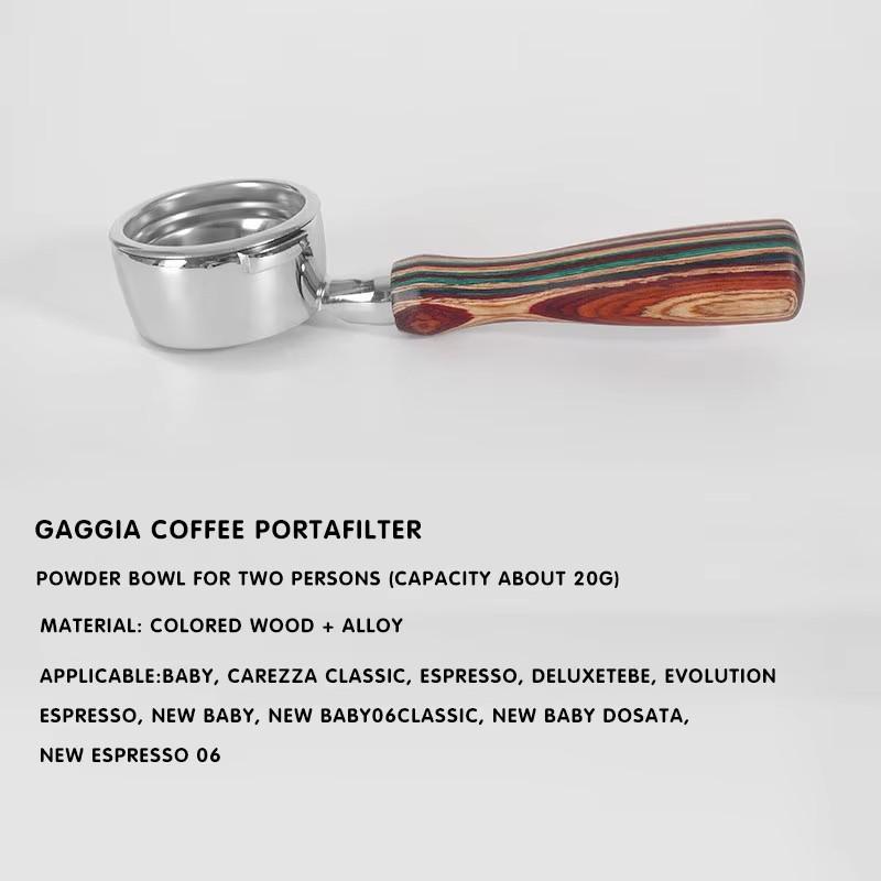 Gaggia 58mm Bottomless Portafilter For Gaggia Classic Replacement Filter Basket Naked Filter Holder Coffee Machine Accessories