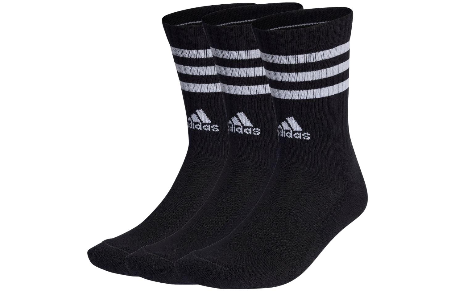 Adidas Crew Socks Unisex 3 Pack Black IC1321 22-24