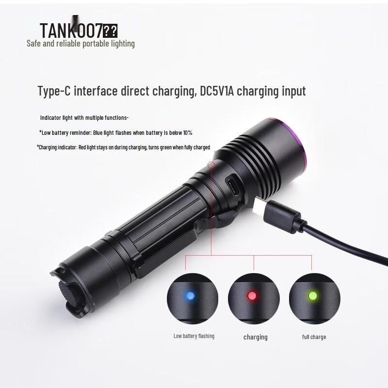 TANK007 UV/White Dual-Light Inspection Flashlight