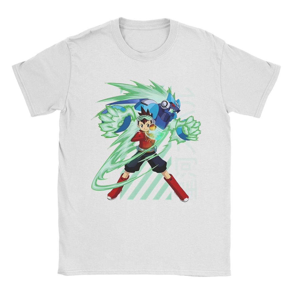 Megaman X Geo Stelar T-Shirts for Men Women Funny 100% Cotton Tees Crewneck Short Sleeve T Shirts Classic Clothing