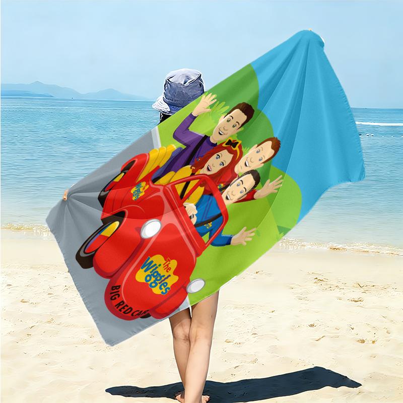1Pc Wiggles Beach Party Beach Towel Microfiber Beach Towel Thin Absorbent For Beach Swimming Yoga Bath Sports 0917151