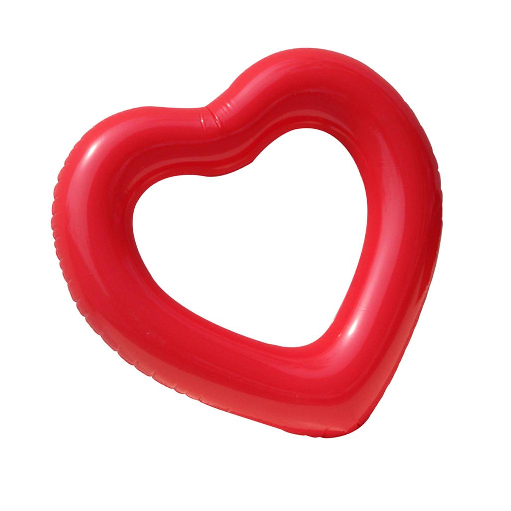 Heart Shape Inflatable Pool Float Swimming Rings Pool Tube Toy Beach Swimming Pool Float Parties Supplies for Kids