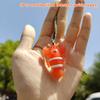 5Pcs Funny Color-Changing Baked Crab Car Pendant Car Decoration Accessories Creative Swing Goose Lobster Keychain Bag Pendant