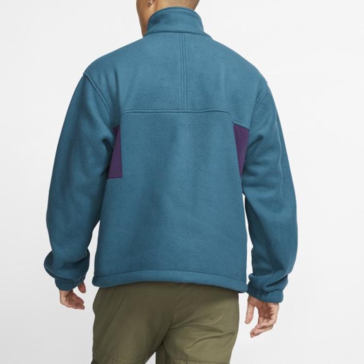 Nike ACG Collection Fleece Zip Jacket With Stand Collar Men Jackets Dark-Sapphire BQ7198-347